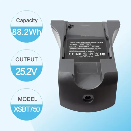 Miniatura 4 de XSBT750 Batería XSBT700 para Shark IZ462H IZ482H IZ483H IZ463H IZ463H Verter Ultra/DuoClean PowerFins Ligero IZ201 IZ251 IZ462HNP Aspiradoras
