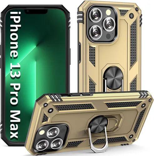 Miniatura 12 de ADDIT i Phone 13 Pro Max - Funda para iPhone 13 Pro Max, con anillo de soporte, soporte ajustable, grado militar, protección resistente, a prueba