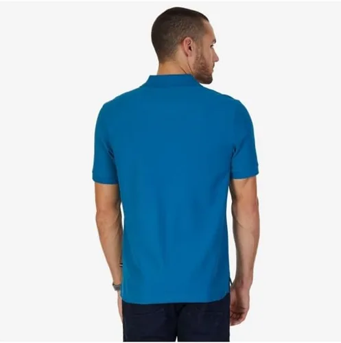 Miniatura 142 de Nautica playera polo clásica de mangas cortas, color sólido, para hombre