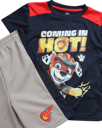 Miniatura 3 de Nickelodeon Conjunto de ropa para bebé, 2 piezas, camiseta de manga corta y pantalones cortos, traje para niños pequeños