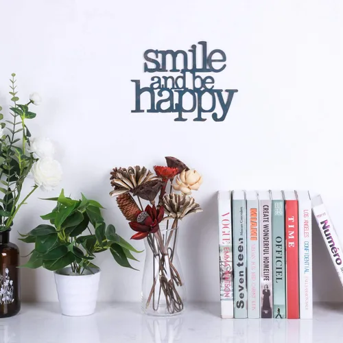 Miniatura 4 de Yamfurvo Placa de pared de metal antiguo con refranes, sonríe y sé feliz, placa inspiradora para decoración de arte, regalos para el día