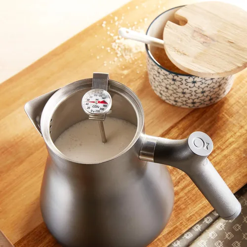 Miniatura 4 de CDN ProAccurate® Termómetro de lectura instantánea para espumar bebidas con clip para medición precisa de temperatura, vástago de acero inoxidable