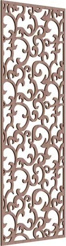 Miniatura 127 de Wheatland Paneles de pared decorativos de madera con calado, 9 3/8 pulgadas de ancho x 24 3/8 pulgadas de alto x 1/4 de alto, nogal