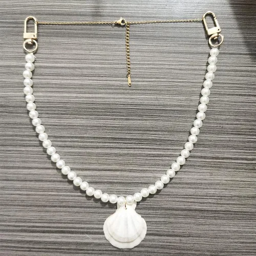 Miniatura 2 de Collar de perlas de imitación de 0.315 pulgadas, collar redondo de perlas de imitación para mujer, collar de perlas de boda, collar de cuentas