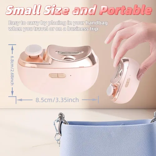 Miniatura 6 de Cortaúñas eléctrico, 2025, 3 en 1, recortadora de uñas eléctrica automática con pulido para dedos de manos y pies, con 2 velocidades ajustables