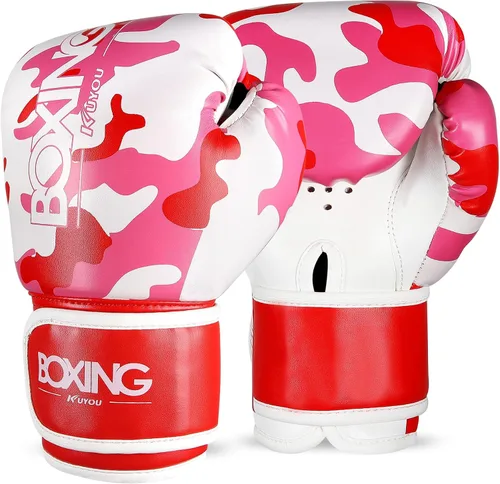 Miniatura 9 de Guantes de boxeo para niños, guantes de boxeo para niños de 3 a 9 años, para niños y niñas, de poliuretano con dibujos animados, guantes de boxeo