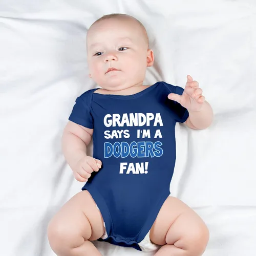 Miniatura 2 de NanyCrafts 'Grandpa Says I'm a Dodgers Fan Baby Body Body para bebé Dodgers