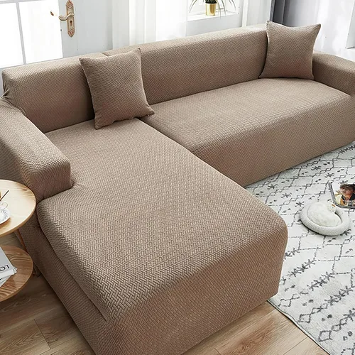 Miniatura 11 de Fundas elásticas para sofá modular, funda de sofá jacquard en forma de L, gruesa y antideslizante, protector de muebles, funda de sofá adecuada