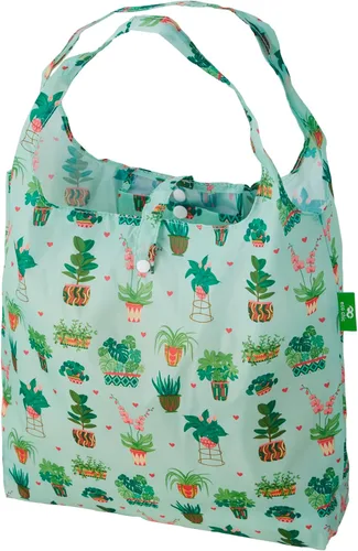 Miniatura 40 de ECO CHIC Bolsas plegables reutilizables para comestibles, bolsa de compras ligera, reciclada y reutilizable, bolsa plegable impermeable Gafas Gatos