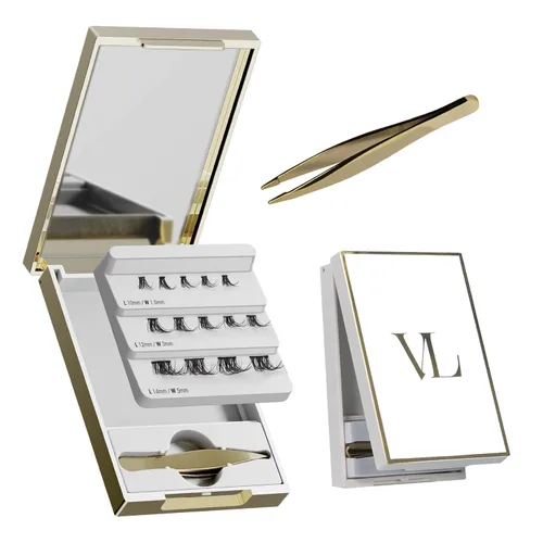 Miniatura 8 de VLuxe by iEnvy Extended Collection: Kit de iniciación de extensión de pestañas con 10 pares de alargamiento natural, aplicador y unión y sello