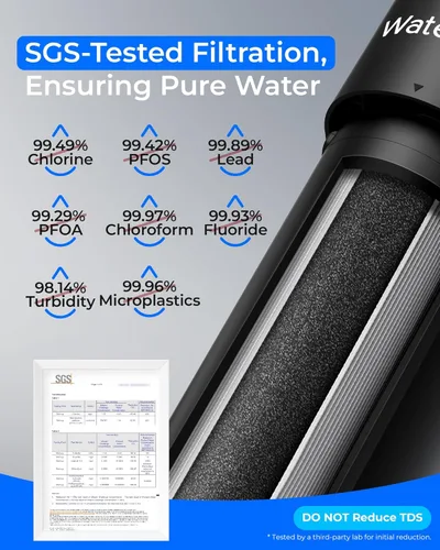 Miniatura 4 de Waterdrop UA-5Y 𝟓 𝐀ños Sistema de Filtro de Agua para Debajo del Fregadero, Ultra Larga Vida, Reduce Plomo, Cloro, Mal Sabor y Olor, Filtro de Agua