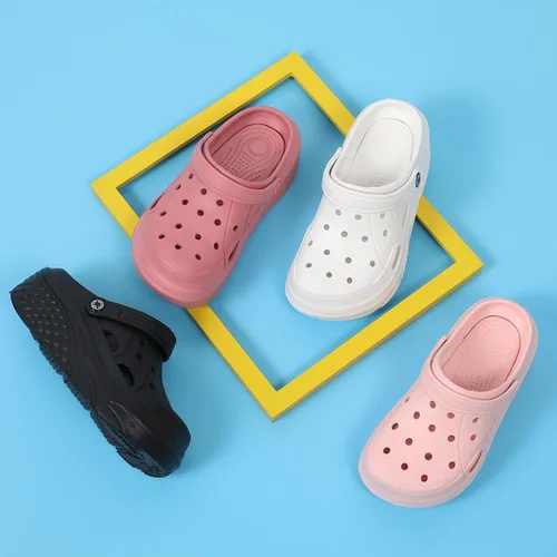 Miniatura 7 de SECHRITE Zuecos de plataforma para mujer, zapatos de jardín, impermeables, para playa, piscina, sandalias de verano, pantuflas para el hogar, serie
