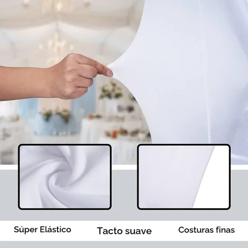 Miniatura 7 de Babenest - Fundas plegables para sillas de elastano, 30 unidades, universales, elásticas, lavables, para bodas, vacaciones, banquetes, fiestas