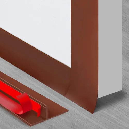 Miniatura 8 de Benory Cinta de sellado de silicona en forma de T de 20 pies, cinta de sellado para puertas y ventanas, bloquea corrientes de aire frío y reduce