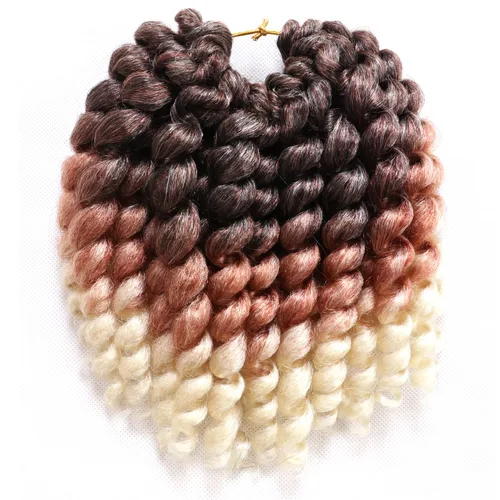 Miniatura 35 de Cabello de ganchillo Jamaicano Bounce, paquete de 4 paquetes de 6 pulgadas, varita de pelo rizado de ganchillo para mujeres negras
