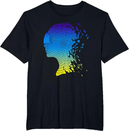 Miniatura 16 de Camiseta con diseño de auriculares de realidad virtual de VR Fans, Negro, S