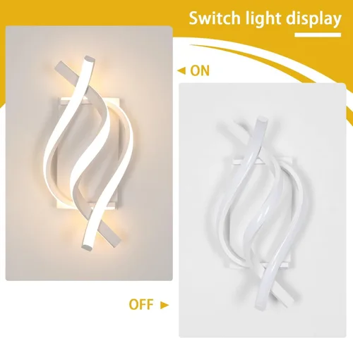 Miniatura 6 de Aplique de pared, apliques LED de 21 W, iluminación de pared para interiores, luces de pared para dormitorio, sala de estar, restaurante, pasillo
