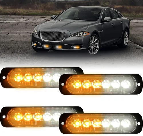 Miniatura 9 de XT Auto - Luz estroboscópica de advertencia (6 luces LED)