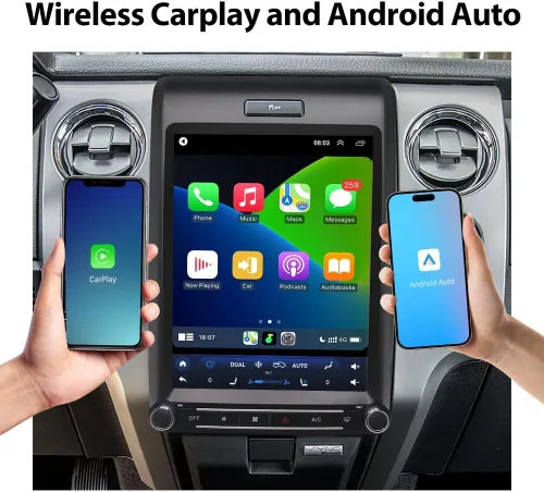 Miniatura 4 de SEICANE Radio Estéreo para Ford F150 2013 2014, Sistema Android Pantalla Táctil de 12.1 Pulgadas, Carplay Android Auto Navegación GPS, 8 Núcleos 4G