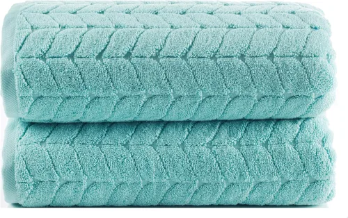 Miniatura 2 de BAGNO MILANO Toallas de baño de algodón turco, toallas de mano, juego de toallas de lujo de felpa suave de la colección jacquard