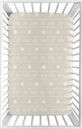 Miniatura 8 de Sweet Jojo Designs Jungle Safari Animales Niño Niña Mini Cuna Sábana Ajustable Bebé Guardería Portátil Cuna Pack Jugar Marrón Taupe Negro y Blanco