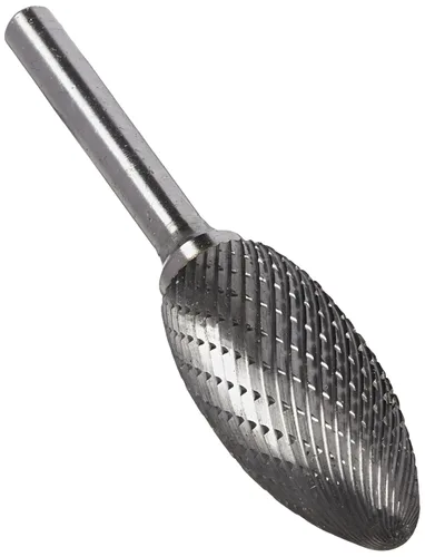 Miniatura 112 de Drill America SA-1 Rebaba de carburo/lima giratoria cilíndrica de doble corte para amoladora de troquel de 1/4" de diámetro x 5/8" de longitud
