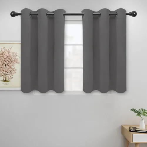 Miniatura 103 de Easy-Going - Cortinas opacas para dormitorio, aislamiento térmico sólido con ojales, cortinas de ventana para reducción de ruido, cortinas