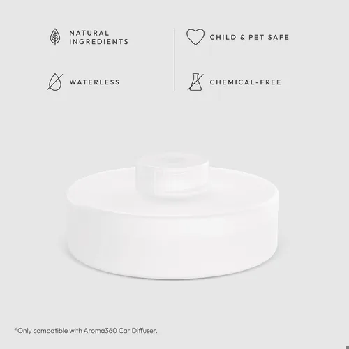 Miniatura 2 de Aroma360 - Aceite difusor inteligente para coche - Escapade - Cartucho ambientador de coche premium - Limón, océano, bergamota y jazmín fragante