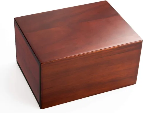 Miniatura 7 de Urnas de cremación para cenizas, caja de urnas funerarias conmemorativas para mascotas, urna decorativa de madera para perros y gatos, recuerdo