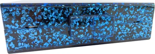 Miniatura 5 de Bolso acrílico mezcla de colores de plexiglás patrón geométrico, caja de cena, fiesta, bolsa de hombro individual