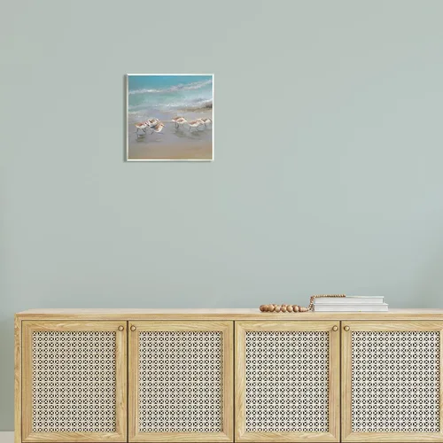 Miniatura 2 de Stupell Industries Placa de pared con diseño de olas de playa y orilla, diseño de Rick Novak