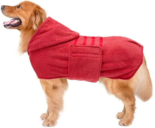 Miniatura 6 de Geyecete Abrigo de secado para perros – Toalla de baño para perros – Toalla de baño de microfibra de secado rápido súper absorbente para mascotas