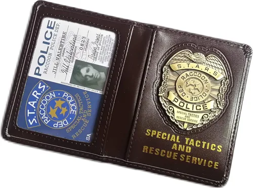 Miniatura 2 de Resident Evil Biohazard S.T.A.R.S RPD Wallet Jill Valentine ID Holder Chris Leon Wesker Cosplay