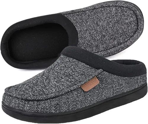 ULTRAIDEAS Nealon - Pantuflas tipo mocasín para hombre, sin cordones, para interiores y exteriores