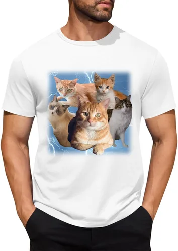 Miniatura 17 de Camisetas personalizadas para hombre, camiseta personalizada con fotos, imagen de mascota, camiseta unisex, diseña tu propio regalo divertido