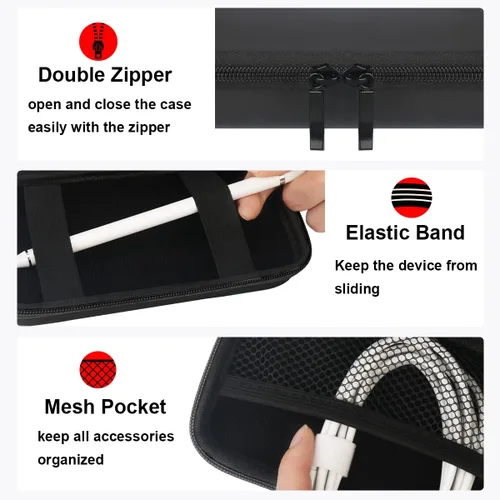 Miniatura 4 de Elonbo Estuche de transporte para Apple MagSafe Charger Battery Pack, bolsa organizadora de viaje dura para cargador magnético seguro para iPhone