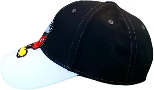 Miniatura 3 de Disney Big Mickey Mouse Classic - Gorra de béisbol bordada con cierre de velcro (adulto), Negro