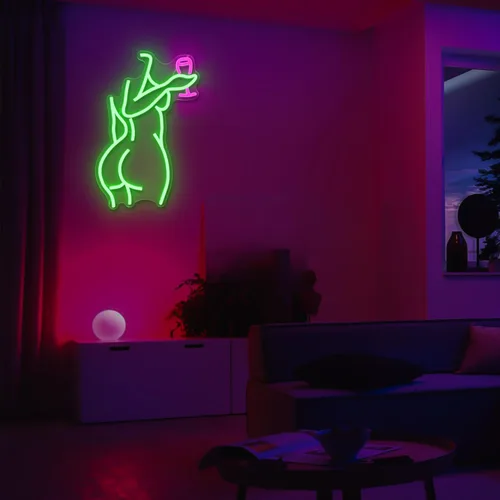 Miniatura 6 de Letrero de Neón Lady Back Regulable Letrero LED Luces de Neón de Mujer Letreros de Neón de Mujer Sexy para Dormitorio Cueva del Hombre Bar Tienda
