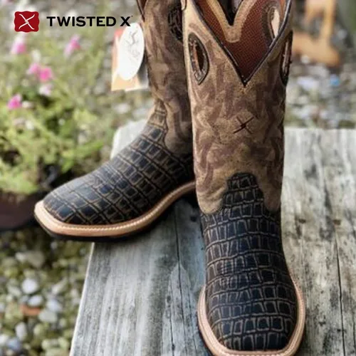 Miniatura 106 de Twisted X Botas Tech X para hombre de 12 pulgadas, botas occidentales casuales para hombre