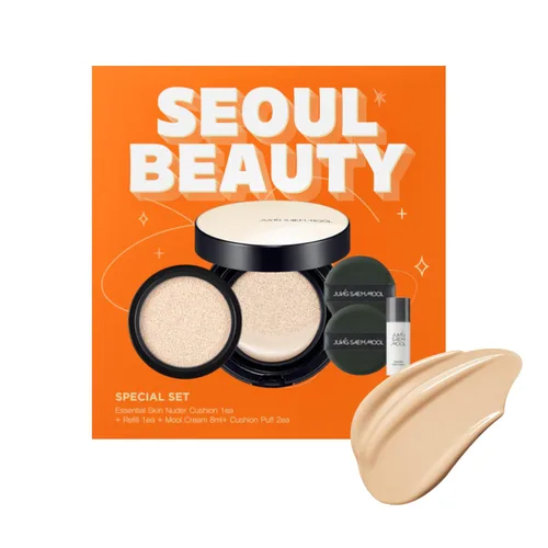 Miniatura 55 de JUNG SAEM MOOL [SPF] Cojín Esencial Skin Nuder (19 Pink Light) Recambio Incluido (0.98 Fl Oz) SPF50 Espectro Amplio Acabado Natural