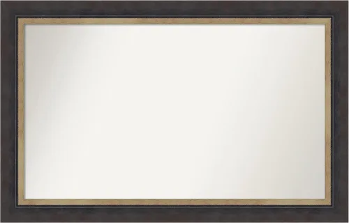 Miniatura 347 de Amanti Art Espejo personalizado, espejo de baño negro Astor, espejo de pared o espejo de tocador de baño sobre el fregadero (25 x 25 pulgadas)
