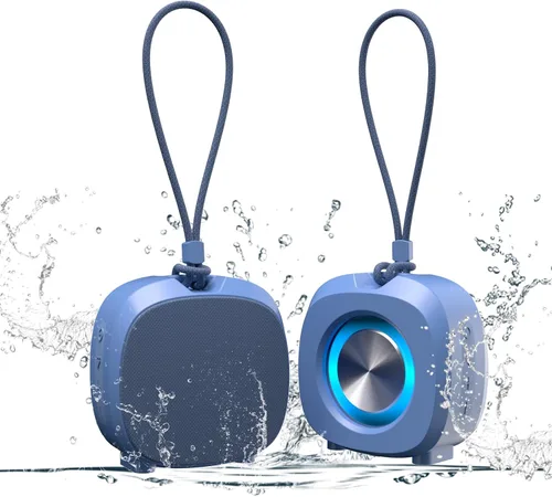 Miniatura 13 de Altavoz Bluetooth Reproductores multimedia portátiles, sonido estéreo claro y fuerte, altavoz inalámbrico de graves profundos con luces TWS IPX5