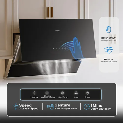 Miniatura 3 de ROBAM Campana extractora Under Cabinet R-MAX2 de 30 pulgadas, campana de cocina de 1100 CFM con motor BLDC, serie de ventilación inclinada, control