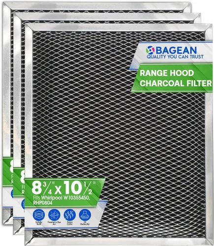 Filtro de campana extractora de repuesto para campana extractora de 8.78 x 10.48 pulgadas W10355450, filtro de carbón para extractor, filtros de