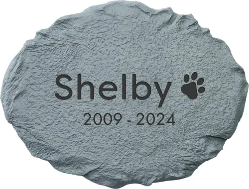 Miniatura 11 de Let's Make Memories Piedra conmemorativa personalizada para mascotas Forever Friend - Perro - Marcador de jardín de condolencias Perro - Angel