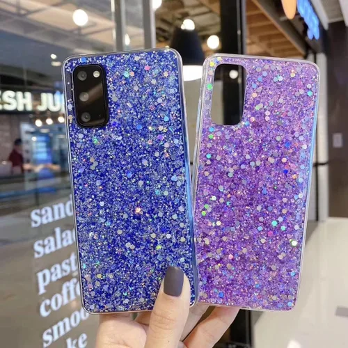 Miniatura 2 de Diseñada para Samsung Galaxy S22, con purpurina brillante para mujeres y niñas, bonita funda protectora de goma delgada para Galaxy S22 5G de 6.1
