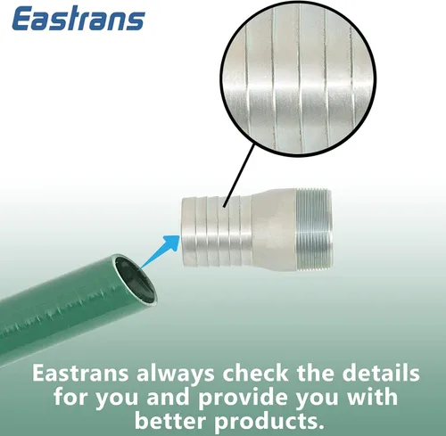 Miniatura 5 de Eastrans El kit de bomba de manguera de descarga incluye manguera de succión de PVC verde de 2 x 20 pies, filtro de succión de orificio redondo