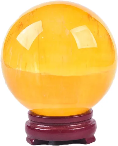 Miniatura 106 de JIC Gem Esfera de cristal de cuarzo Pietersite, bola de cristal decorativa azules y marrones dorados para meditación, decoraciones de mesa
