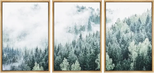 Miniatura 87 de SIGNWIN Lienzo enmarcado para pared, juego de arte abstracto de serenidad costera, ilustraciones abstractas junto al mar, arte moderno, decorativo