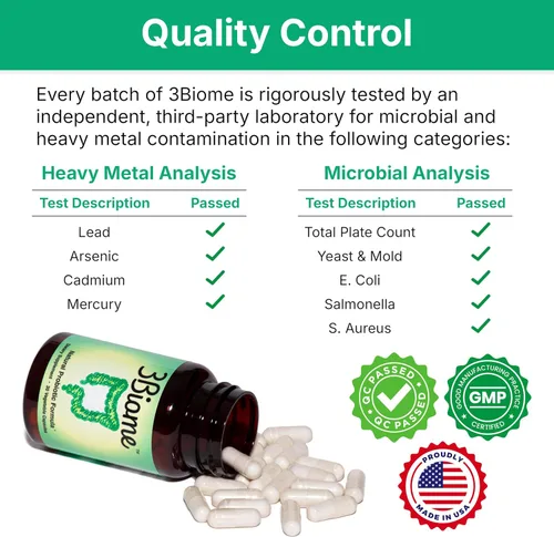 Miniatura 7 de 3Biome - Suplemento probiótico natural - Sin GMO, vegano, sin gluten